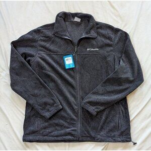 Columbia Men's Jacket XXL -Tall Steens Mountain Fleece 2.0 Full-Zip Gray NEW